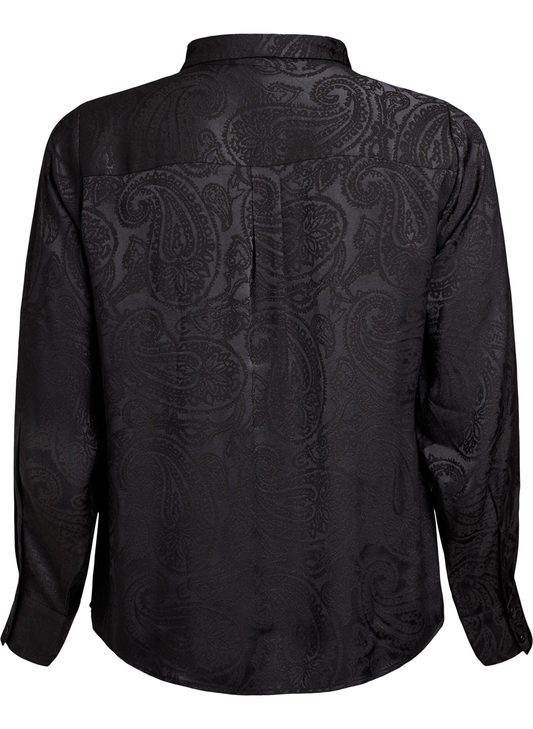 ZizziPaita samans&auml;vyisell&auml; paisley-kuviolla, Musta, Packshot image number 1