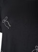 Viskoosinen T-paita strasseilla, Musta, Packshot image number 2