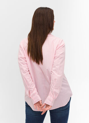 Raidallinen paita ekologisesta puuvillasta, Blush Stripe, Model image number 1