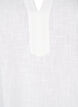 Puuvillainen tunika V-kaula-aukolla, Valkoinen, Packshot image number 2