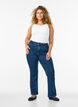 Ellen bootcut -farkut korkealla vy&ouml;t&auml;r&ouml;ll&auml;, Sininen, Model image number 0