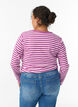 Raidallinen pusero pitkill&auml; hihoilla, Violetti, Model image number 2