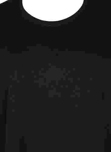 FLASH - 2 kpl t-paitoja pyöreällä pääntiellä , Black/Black, Packshot image number 3