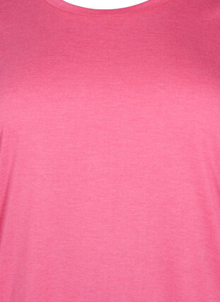 Yksivärinen pusero 3/4-hihoilla , Hot Pink Mel., Packshot image number 2