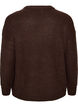 Neuletakki vetoketjulla, Ruskea, Packshot image number 1