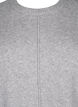 Neulepusero, jossa on pyöreä pääntie ja keskisauma, Light Grey Melange, Packshot image number 2