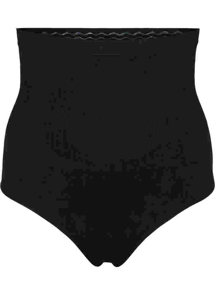 Korkeavyötäröiset shapewear g-stringit, Black, Packshot image number 0
