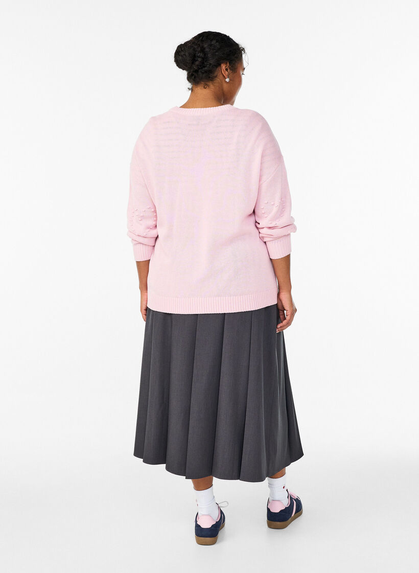 Midihame leveillä laskoksilla, Harmaa, Model image number 1