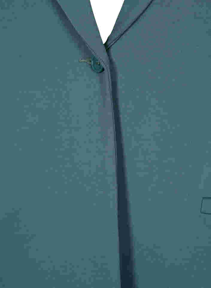 Yksinkertainen bleiseri napeilla ja koristetaskuilla , Silver Pine, Packshot image number 2