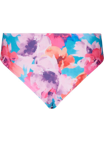 Bikinialaosa kuosilla ja korkealla vyötäröllä, Pink Flower, Packshot image number 1