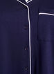 Puuvillainen pyjamapaita rintataskulla, Sininen, Packshot image number 2