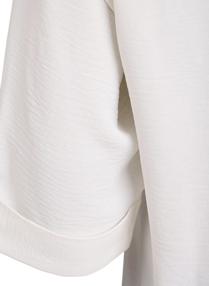 FLASH - Paita rintataskuilla ja 3/4-hihoilla, Vanilja, Packshot image number 3