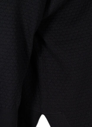 Neuleponcho tekstuurilla, Black, Packshot image number 3
