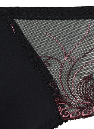 Stringialushousut meshillä ja värikkäällä kuvioinnilla, Black Red Comb, Packshot image number 3