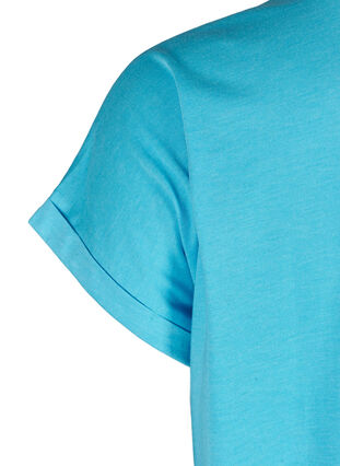 T-paita puuvillasekoitteesta, RIVER BLUE Mel., Packshot image number 3