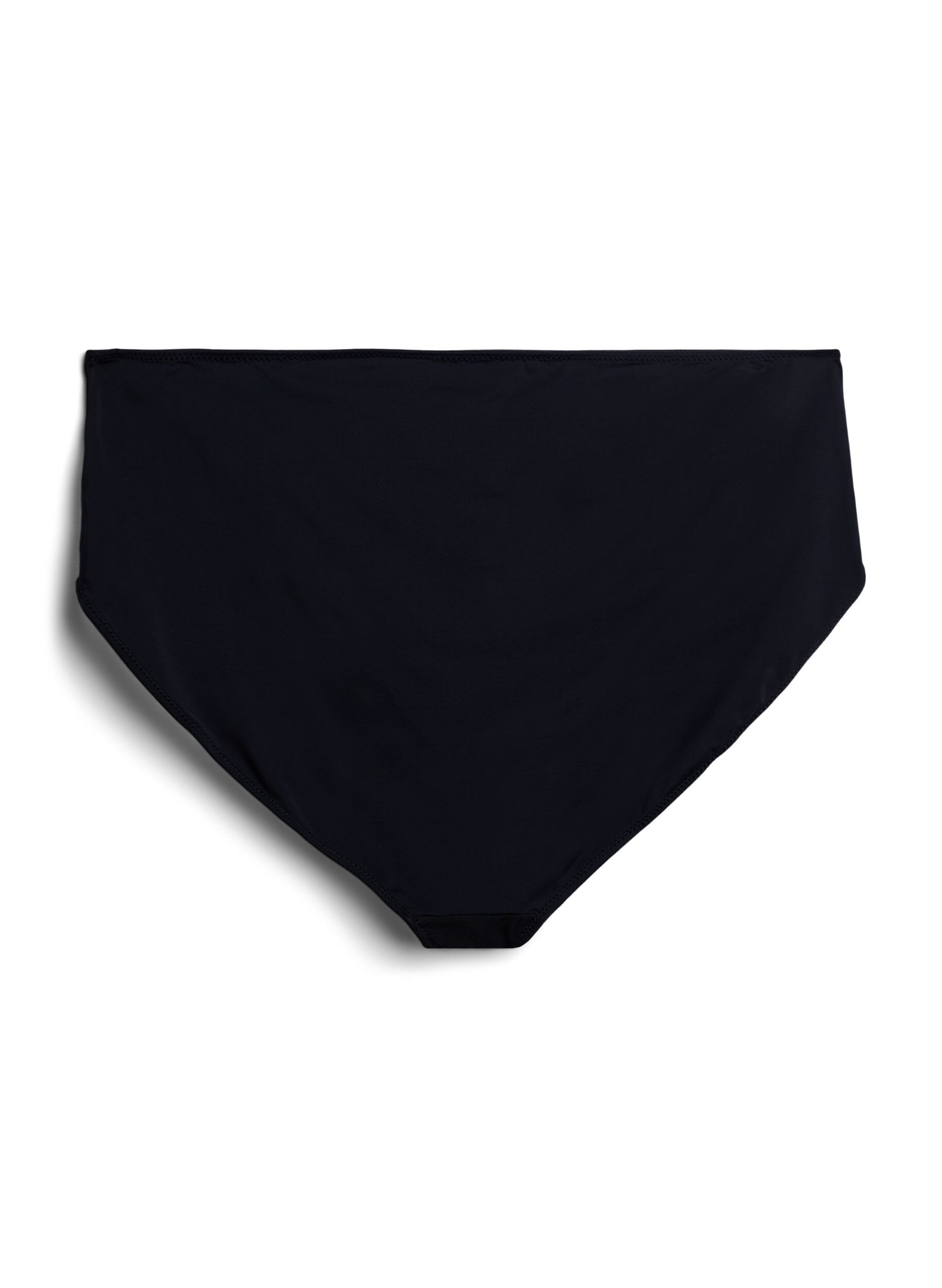 Zizzi Mikrokuitupikkuhousut verkkokankaalla ja kirjailuilla, Musta, Packshot image number 1