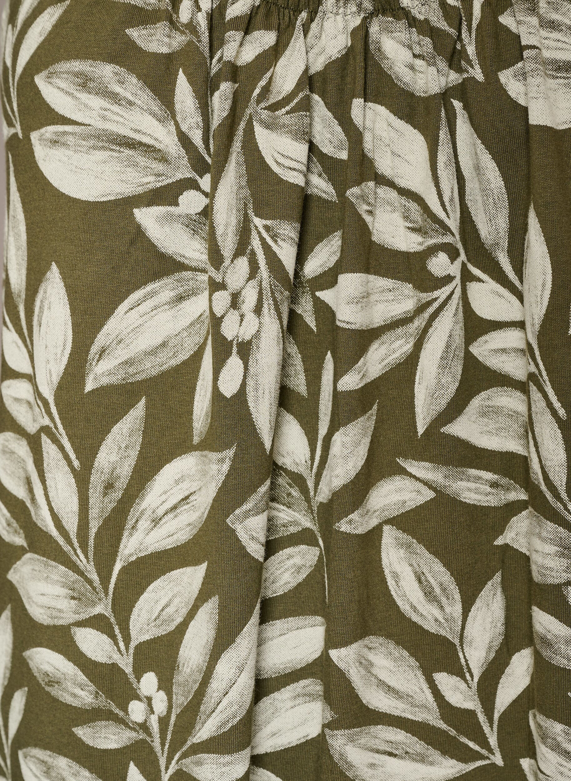 ZizziMidipituinen olkainmekko luomupuuvillaa, Vihre&auml;, Packshot image number 2