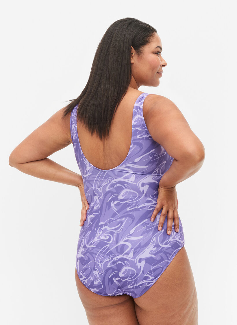 Uimapuku kuosilla, Swirl Print, Model image number 1