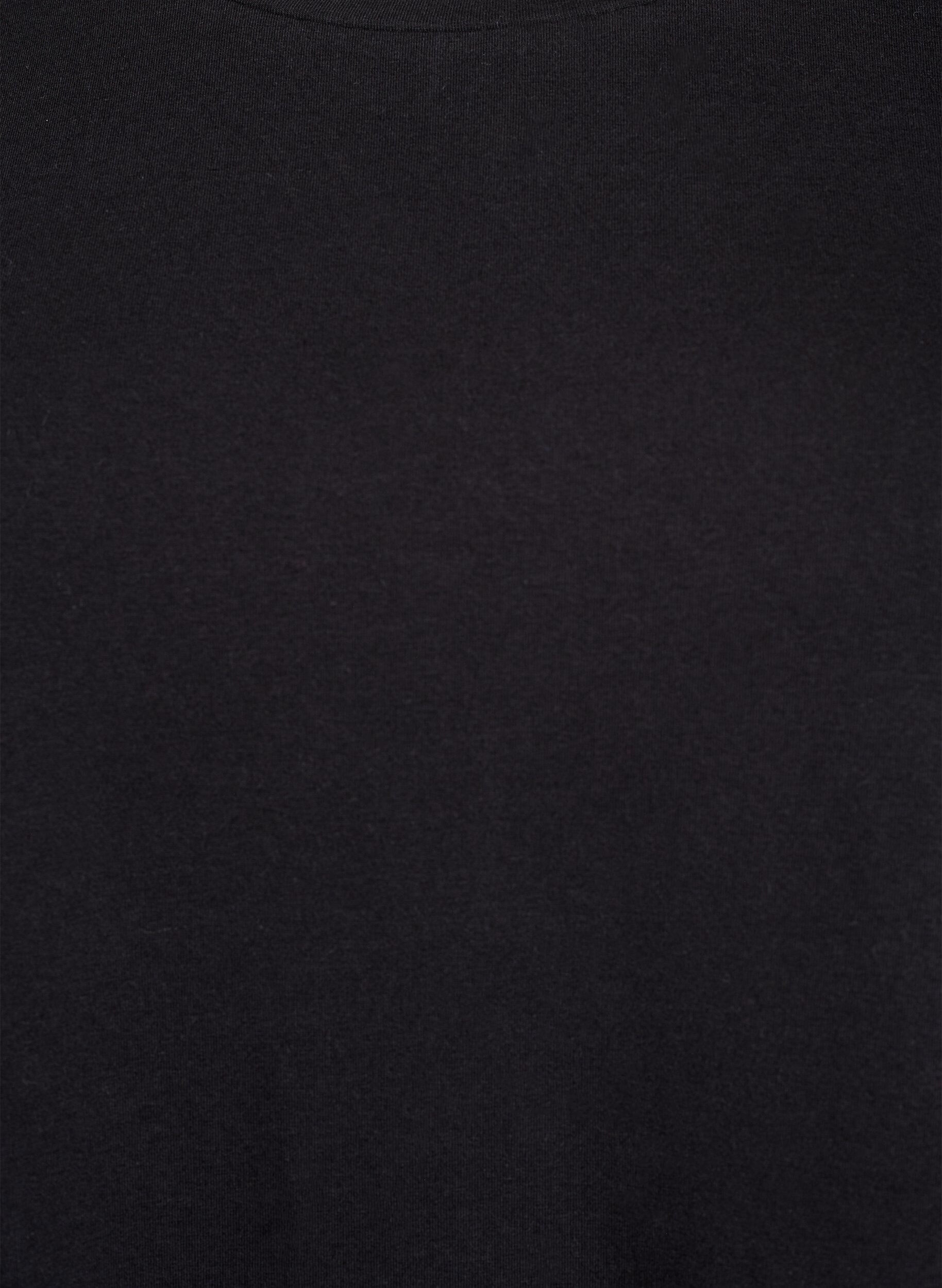 Zizzi T-paita, jossa on englantilaista kirjontaa ja piparkakkureuna, Musta, Packshot image number 2