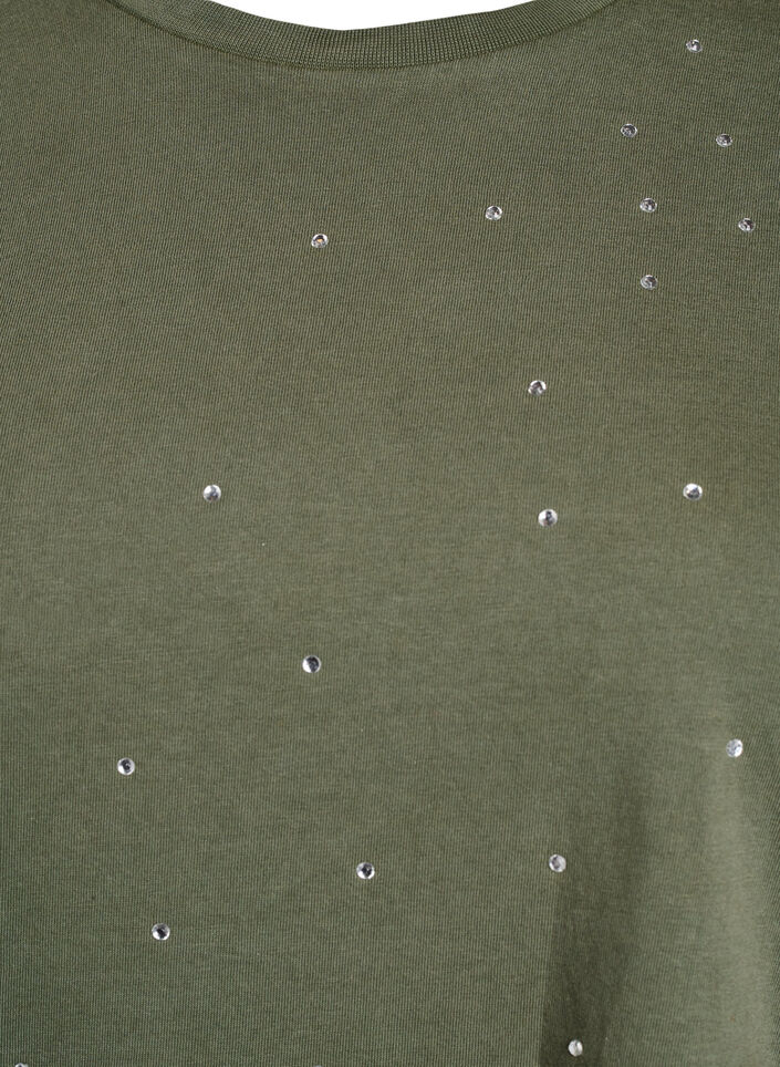 T-paita luomupuuvillasta, jossa on siisti printti, Vihreä, Packshot image number 2