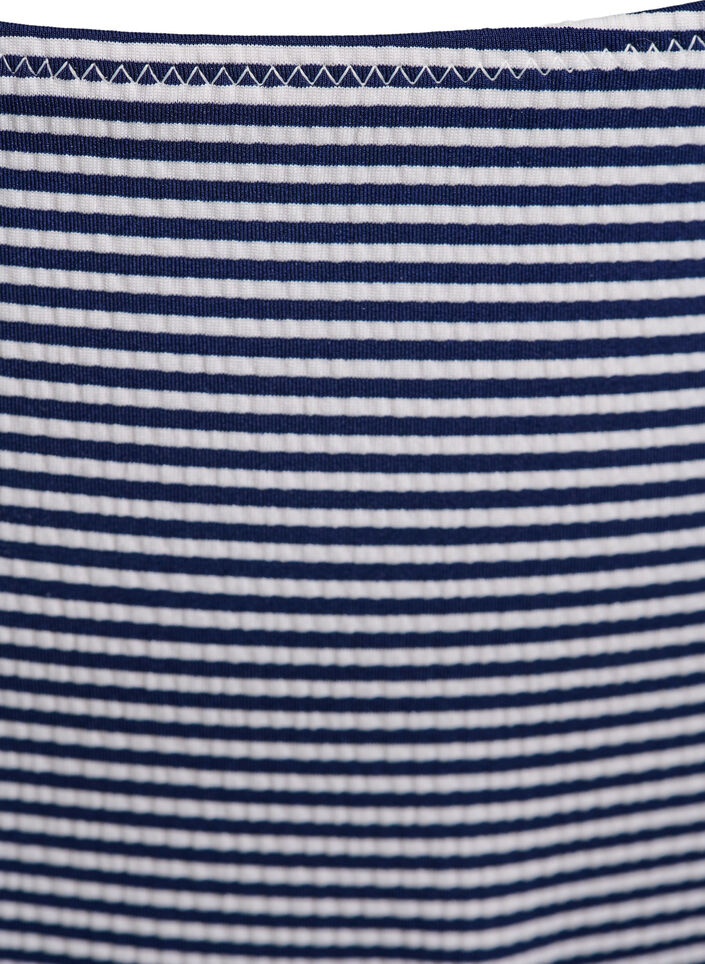 Raidalliset bikinihousut normaalilla vyötäröllä, Sininen, Packshot image number 2