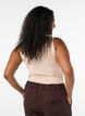 Yksiv&auml;rinen perus paita puuvillasta, Beige, Model image number 2