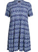 Kuvioitu mekko painatuksella, Sininen, Packshot image number 0