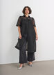 Organza-mekko rintataskuilla ja puffihihoilla, Musta, Model image number 1