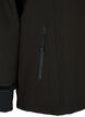 Lyhyt softshell-takki irroitettavalla hupulla, Musta, Packshot image number 3