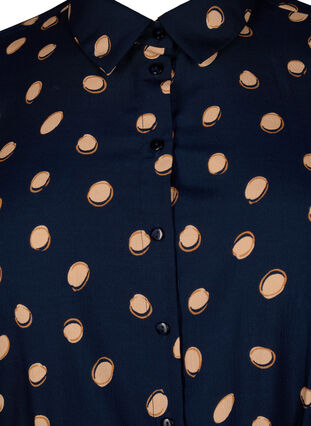 FLASH - Pilkullinen paitamekko, Blue Double Dot, Packshot image number 2