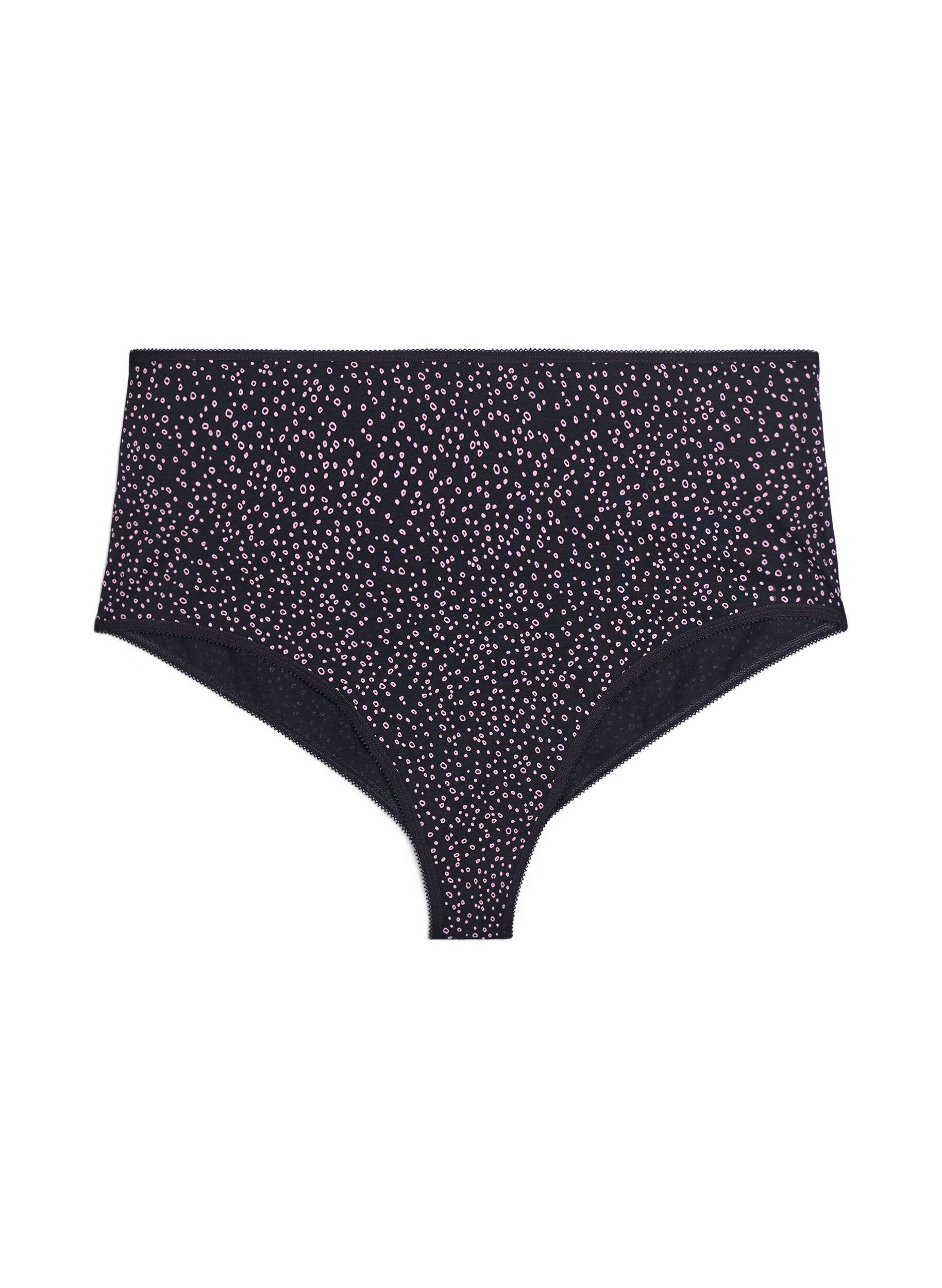 Zizzi 7 kappaleen hipster-alushousupakkaus, Violetti, Packshot image number 3