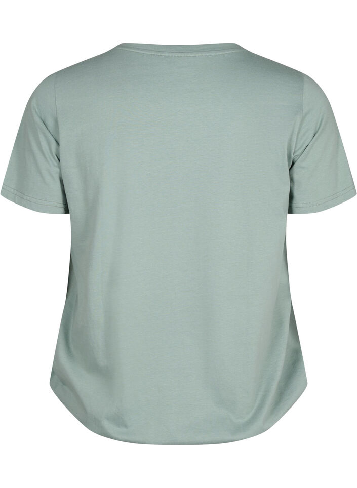 Lyhythihainen puuvillainen t-paita joustoreunuksella , Chinois G. W. Live, Packshot image number 1