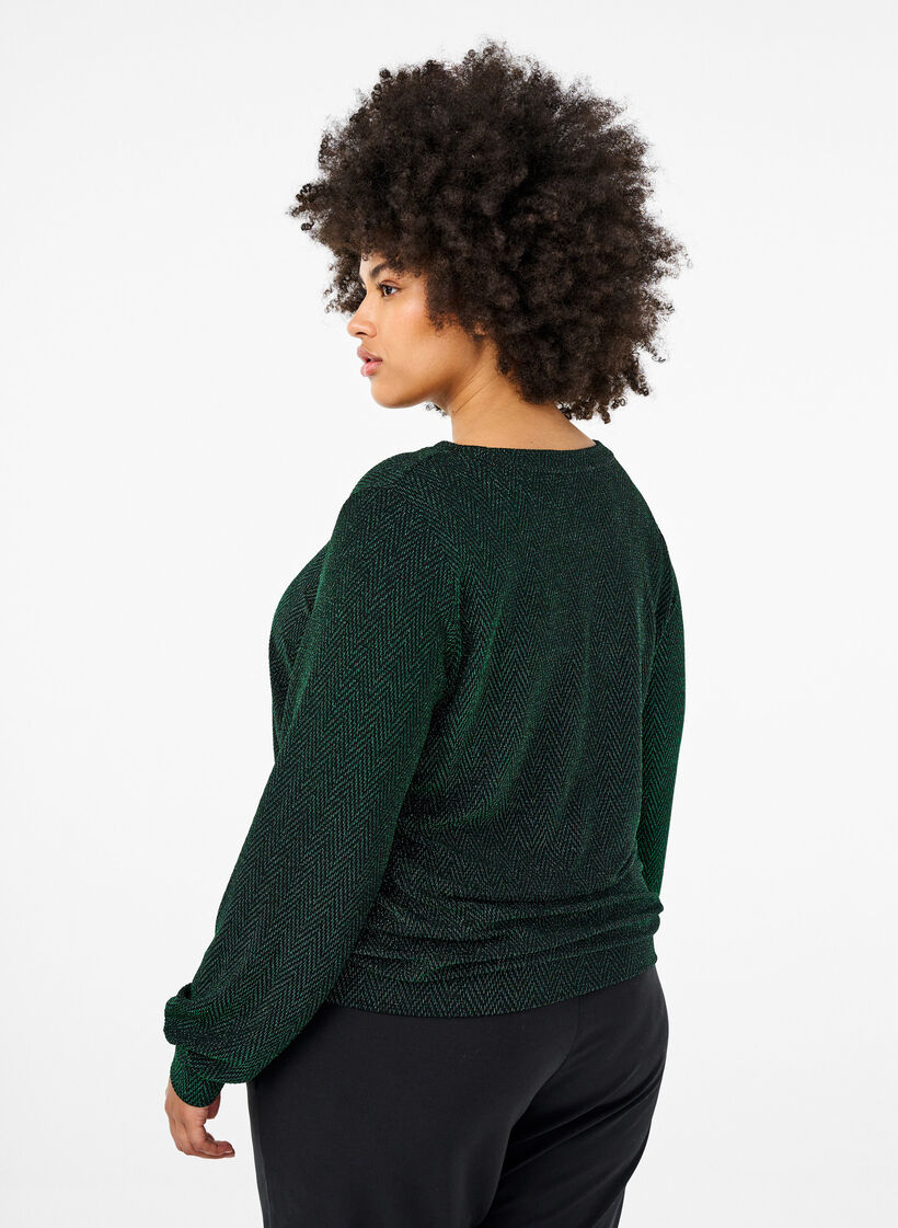 Pusero, jossa hohtava kuvio, Scarab ZigZagShimmer, Model image number 1