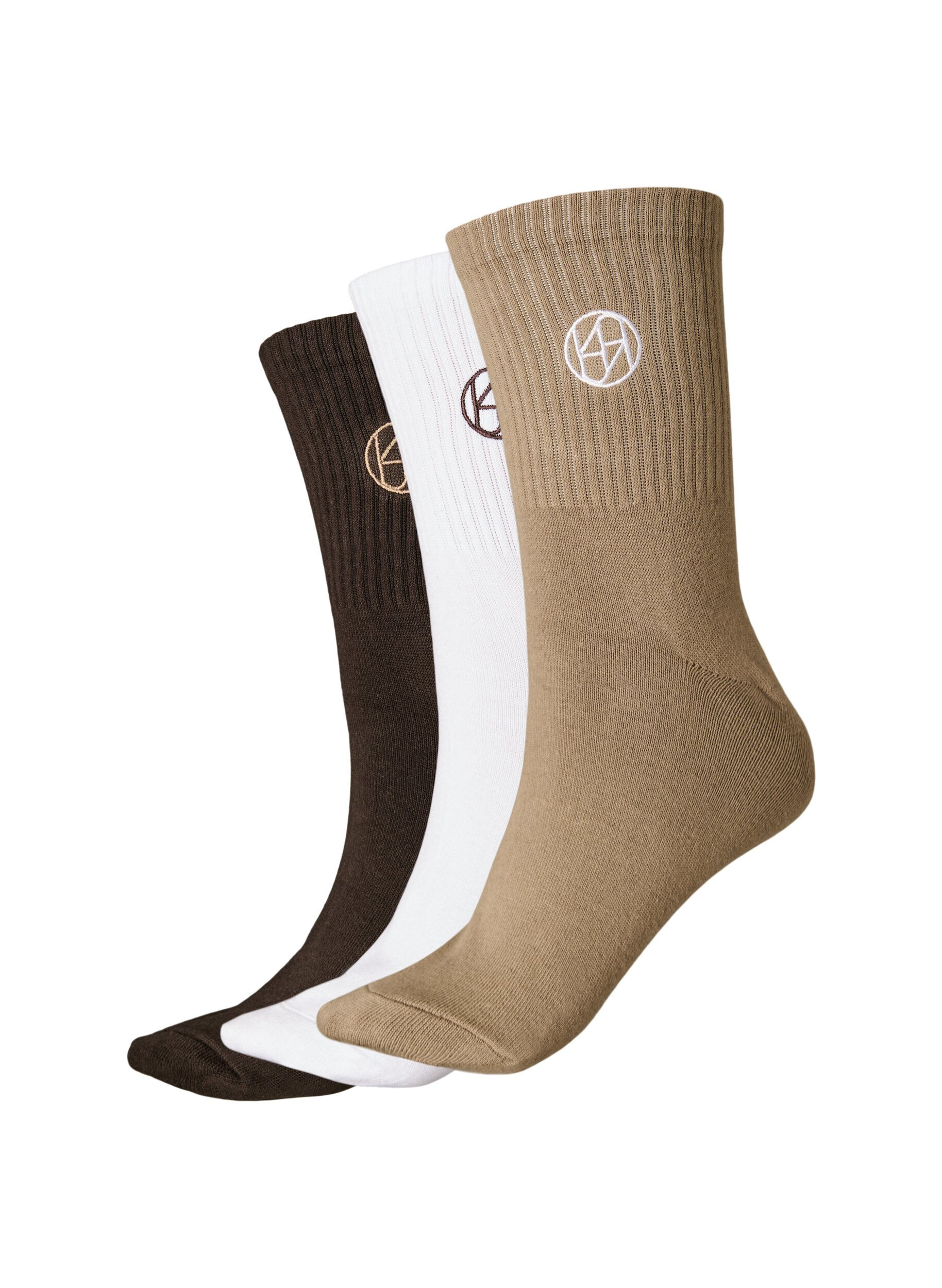 3-pack urheilusukkia logolla
