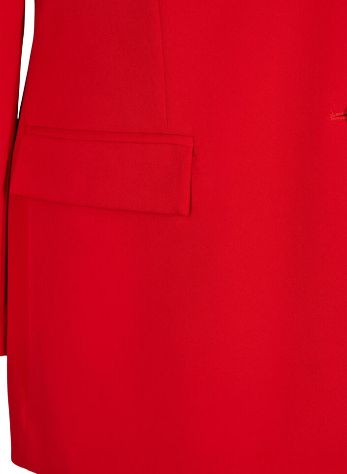 Klassinen bleiseri nappikiinnityksellä, Punainen, Packshot image number 3