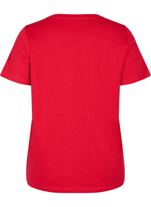 Jouluinen t-paita puuvillasta, Tango Red Snowman, Packshot image number 1