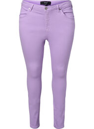 Korkeavyötäröiset Amy farkut super slim fit -mallissa, Lavender