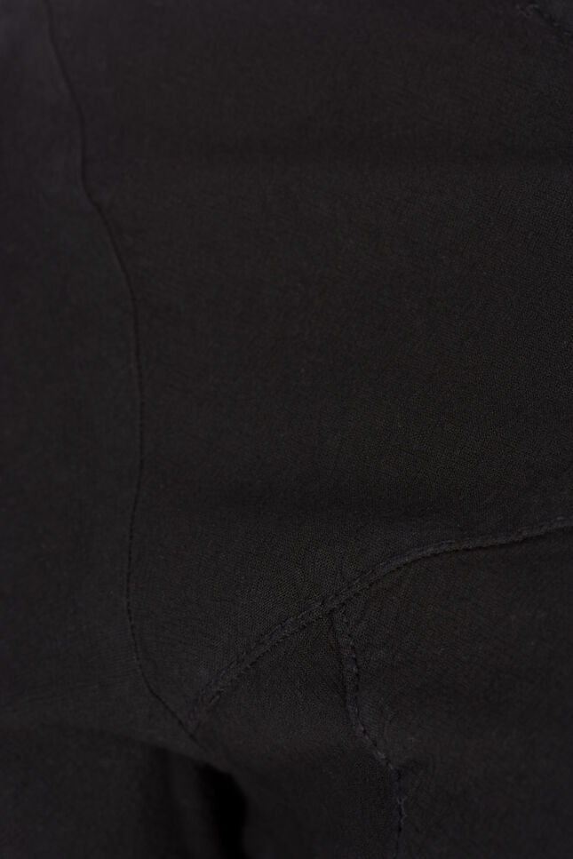 Lyhythihainen puuvillamekko, Musta, Packshot image number 2