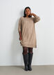 Lyhyt neulemekko raglanhihoilla ja keskisaumalla, Beige, Model image number 1