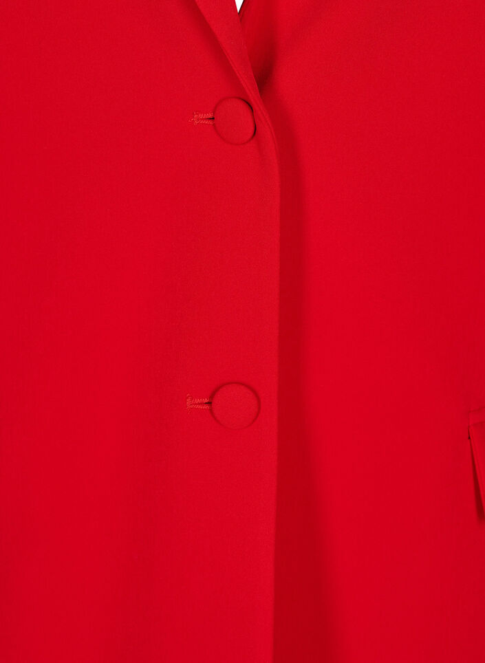 Klassinen bleiseri nappikiinnityksellä, Punainen, Packshot image number 2