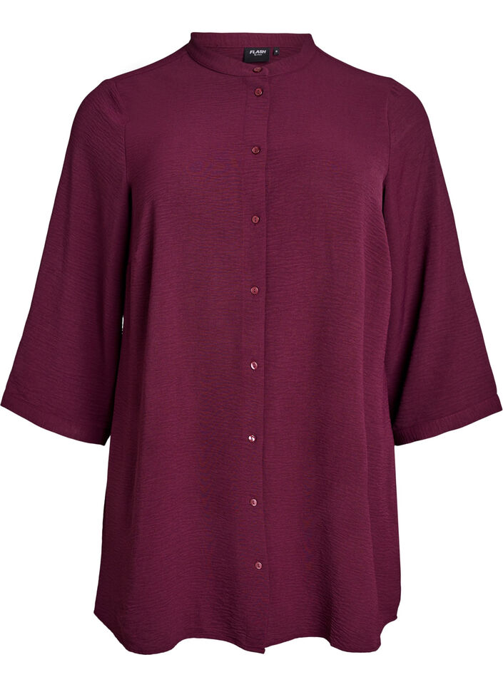 Tunika 3/4-hihoilla, Tumma Bordeaux, Packshot image number 0