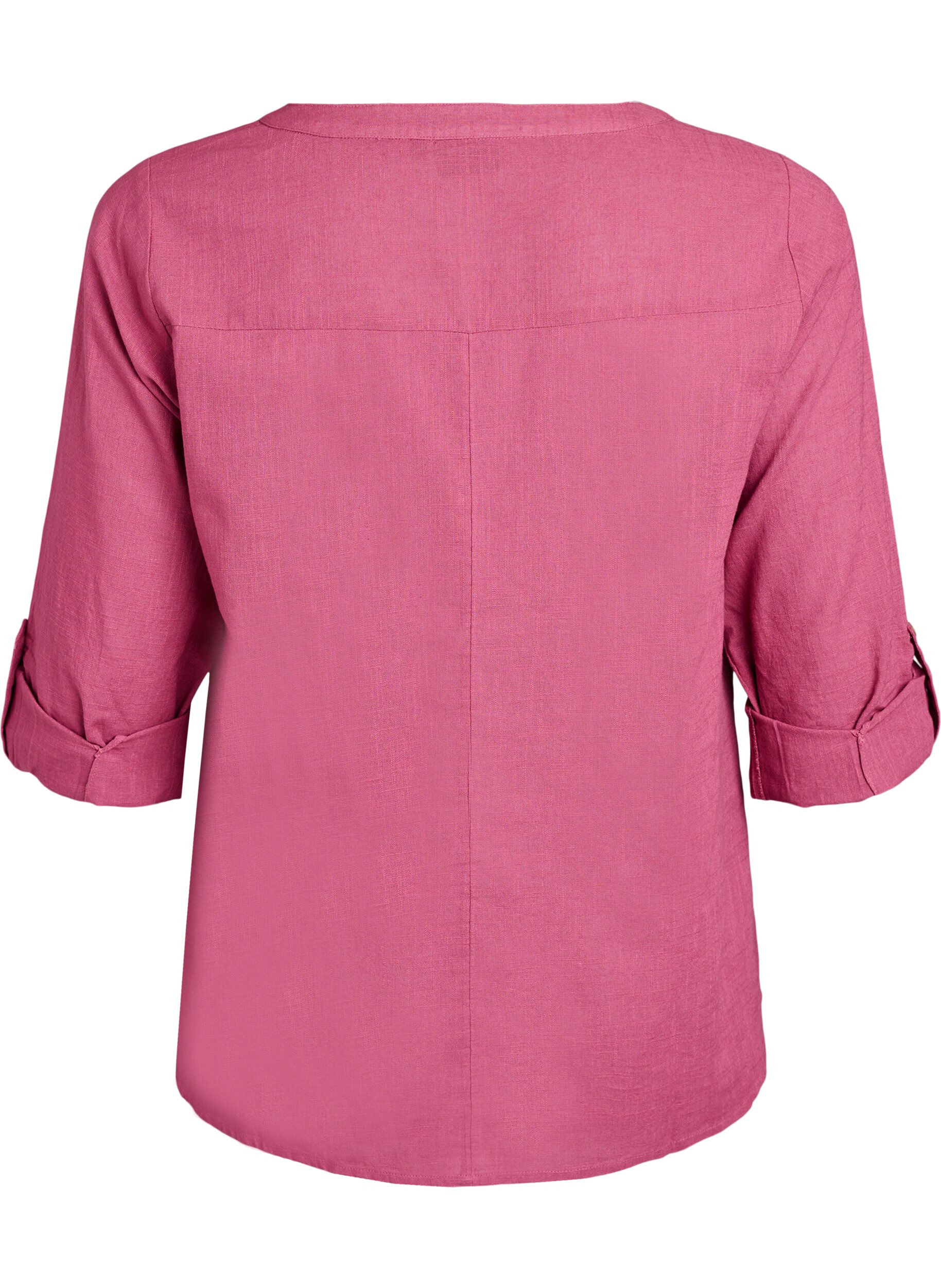 ZizziPuuvillainen puseropaita v-kaula-aukolla, Punainen, Packshot image number 1