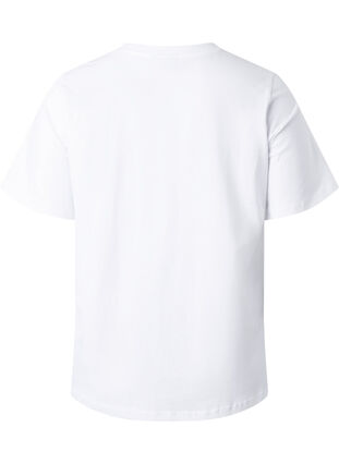 Luomupuuvillasta valmistettu t-paita tekstillä, White HARMONY, Packshot image number 1