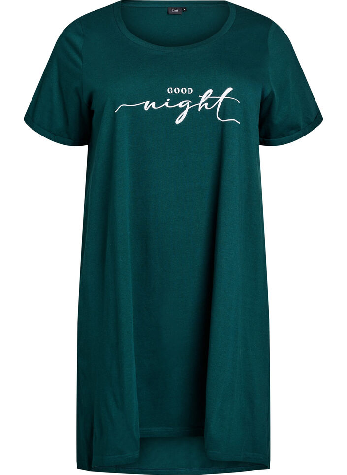 Lyhythihainen y&ouml;paita luomupuuvillaa, Vihre&auml;, Packshot image number 0