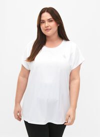Lyhythihainen treeni T-paita, Bright White, Model