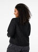 Boucle-takki, jossa on taskut ja koristeelliset napit, Black, Model image number 1