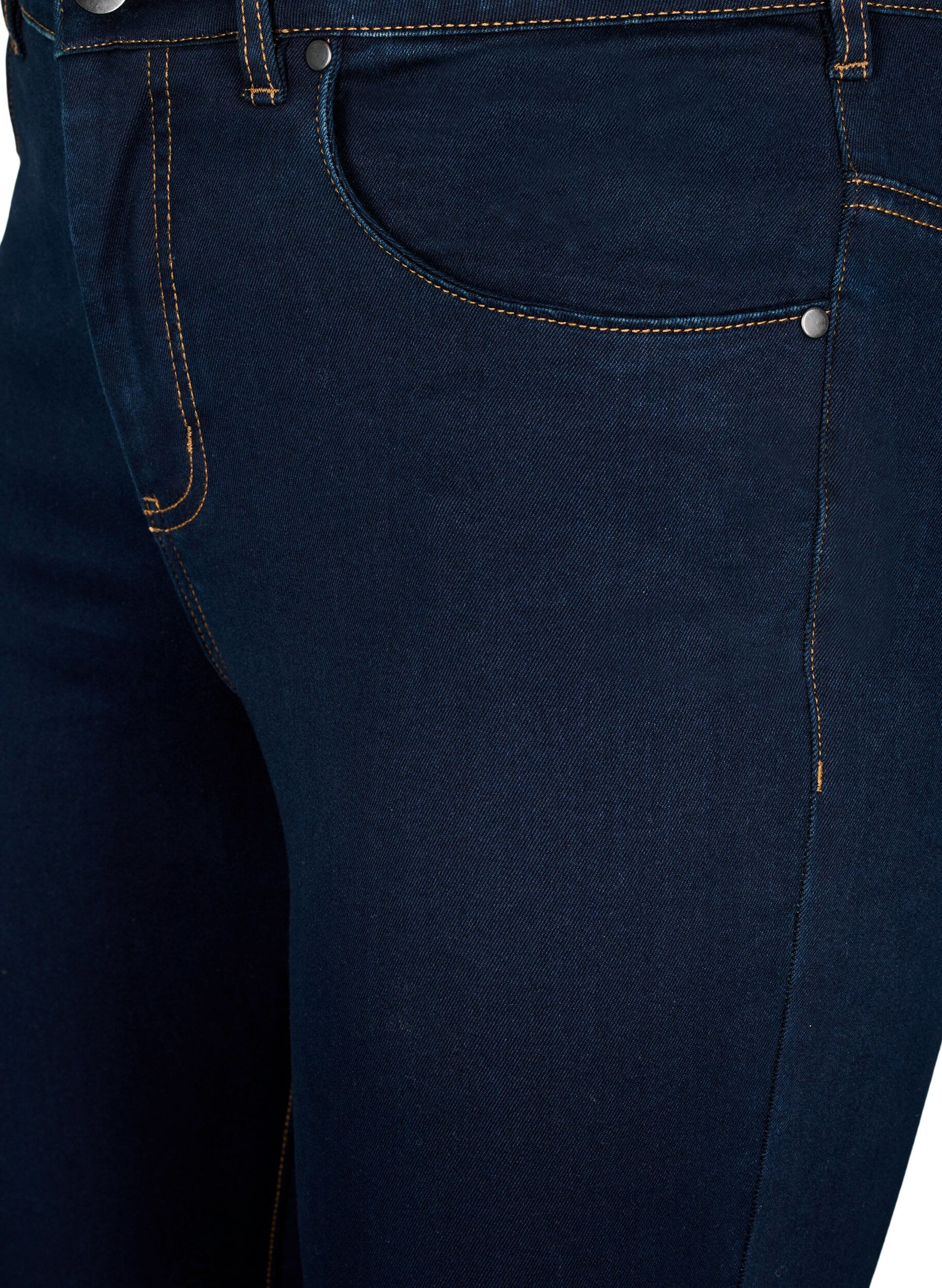 ZizziSuper slim Amy-farkut korkealla vy&ouml;t&auml;r&ouml;ll&auml;, Unwashed, Packshot image number 2