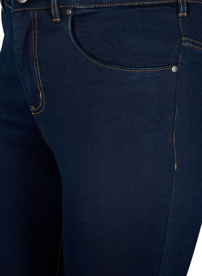 Super slim Amy-farkut korkealla vy&ouml;t&auml;r&ouml;ll&auml;, Unwashed, Packshot image number 2