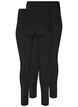 2-pack basic -leggingsit, Musta, Packshot image number 1