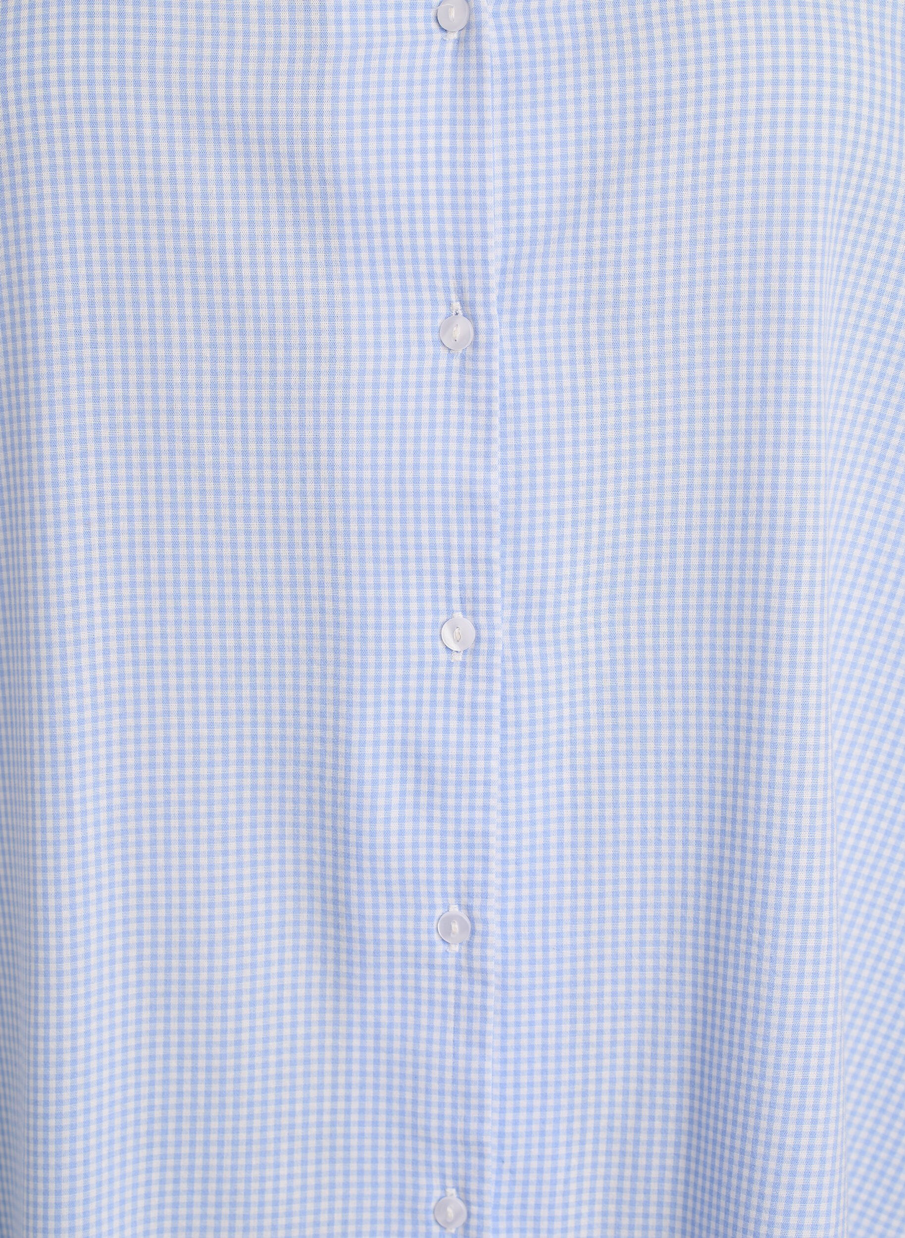 Zizzi Ruudullinen tunika 3/4-hihoilla, Sininen, Packshot image number 2